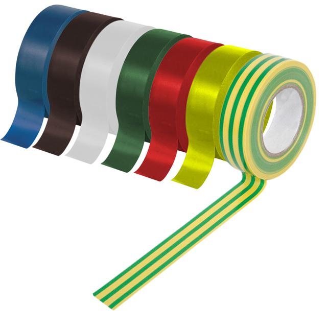 Securlec PVC Insulation Tape Pack 10 Green & Yellow 5m