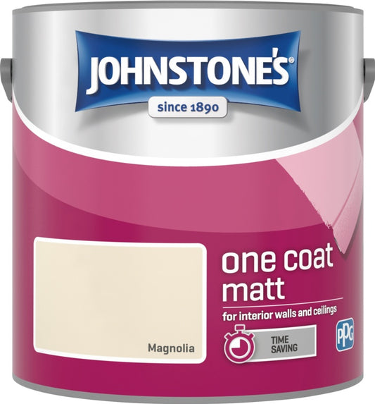 Johnstone's One Coat Matt 2.5L Brilliant White