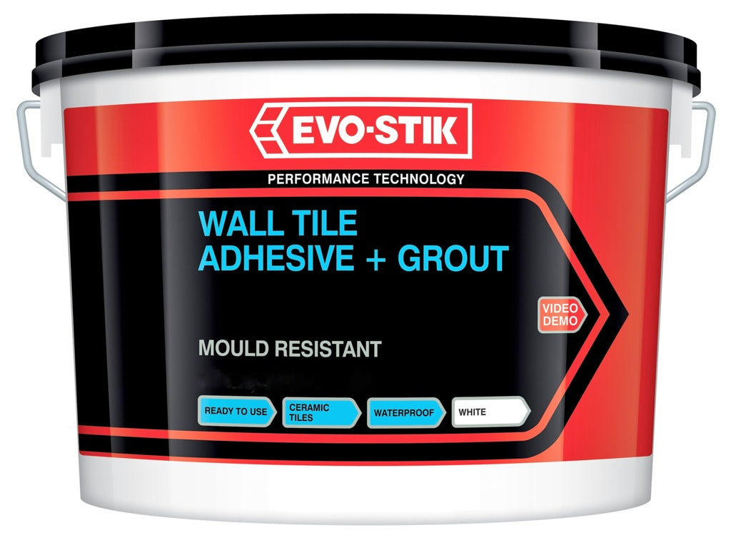Evo-Stik Wall Tile Adhesive & Grout Mould Resistant Economy 1L
