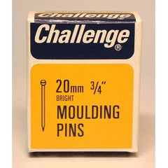 Challenge Moulding Pins (Veneer Pins) Bright Steel (Box Pack) 15mm
