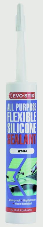 Evo-Stik All Purpose Flexible Silicone Sealant Black