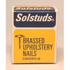Solstuds Upholstery Nails Brassed (Box Pack) 10mm