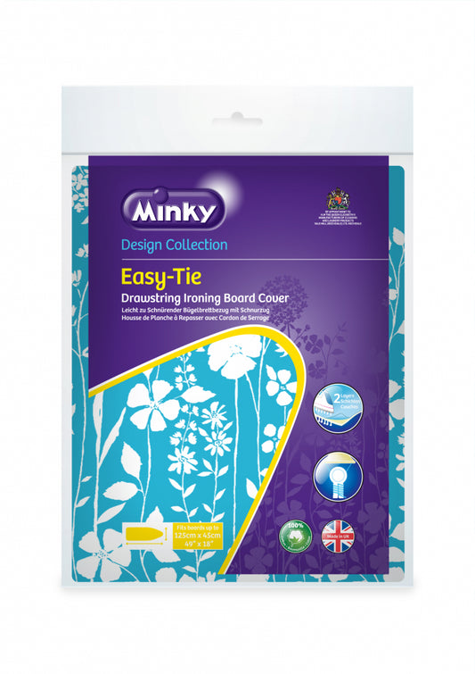 Minky Drawstring (Easytie) Ironing Board Cover 122 x 38cm