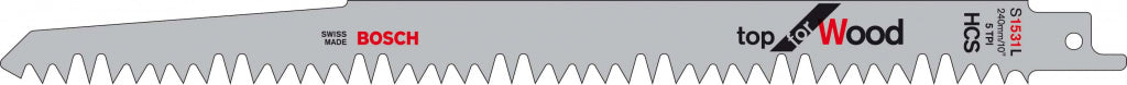 Bosch S1531L Sabre Saw Blades Pack 5