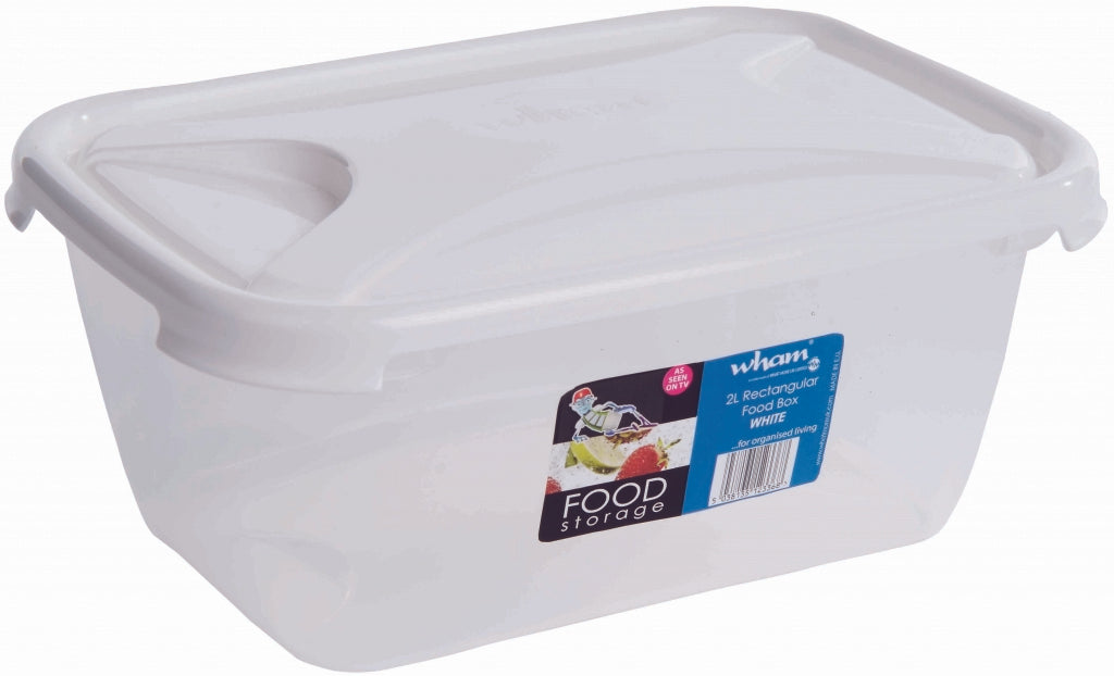Wham Rectangular Food Storage White 2L
