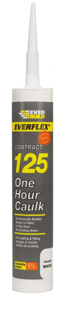 Everbuild 125 One Hour Caulk C3 | White