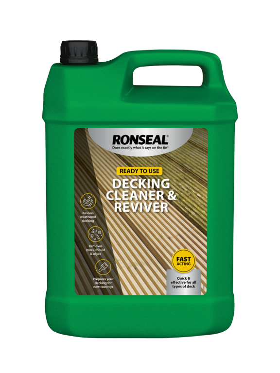 Ronseal Decking Cleaner & Reviver 5L Ready To Use