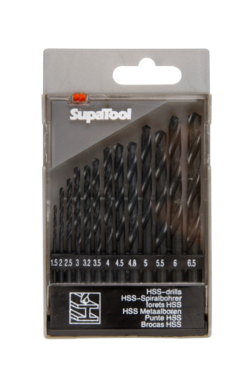 SupaTool HSS Metal Drill Bit Set 13 Pieces