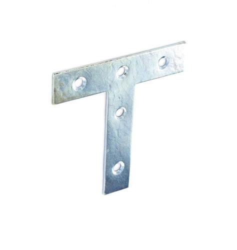 Securit Tee Plate Zinc Plated Pack 25 75mm