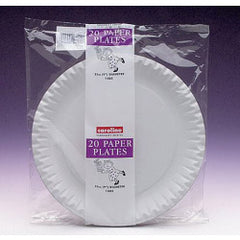 Caroline White Paper Plates (20) 7" (18cm)