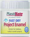 PlastiKote Fast Dry Enamel Brush On Black Gloss 59ml Bottle