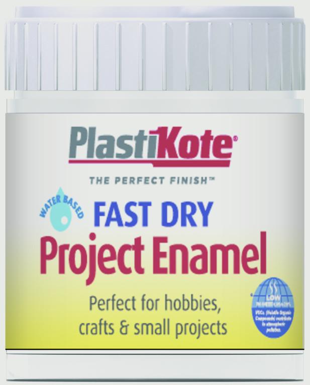 PlastiKote Fast Dry Enamel Brush On Black Gloss 59ml Bottle