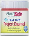 PlastiKote Fast Dry Enamel Brush On Black Gloss 59ml Bottle