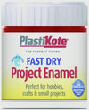 PlastiKote Fast Dry Enamel Brush On Black Gloss 59ml Bottle