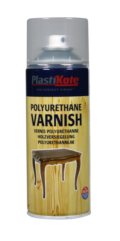 PlastiKote Polyurethane Varnish 400ml Clear Gloss