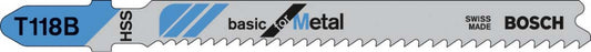 Bosch Basic Metal Blade for Jigsaw 14 TPI Pack 5