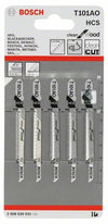 Bosch Clean For Wood Curve Jigsaw Blade Pack 5