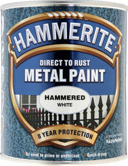 Hammerite Metal Paint Hammered 750ml White