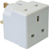Securlec 13A, 2 Way Adaptor to BS1363/3 Bubble Packed
