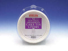 Caroline Round Cake Tin Liner 7", 50 Pack