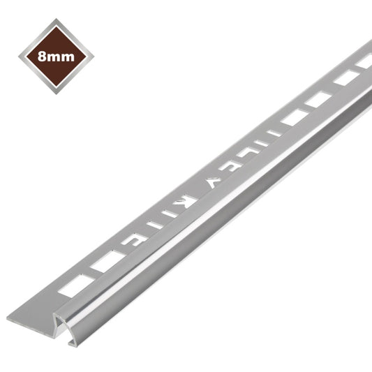Tile Rite Metal Tile Edging Silver 8x8mm