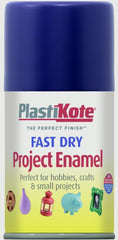 PlastiKote Fast Dry Enamel Aerosol Paint Metallic Blue 100ml