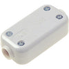 Securlec 5A, 2 Terminal Fixed Connector, White Pre-Packed