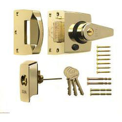 Era BS High Security Nightlatch 60mm Finish: Brass Effect