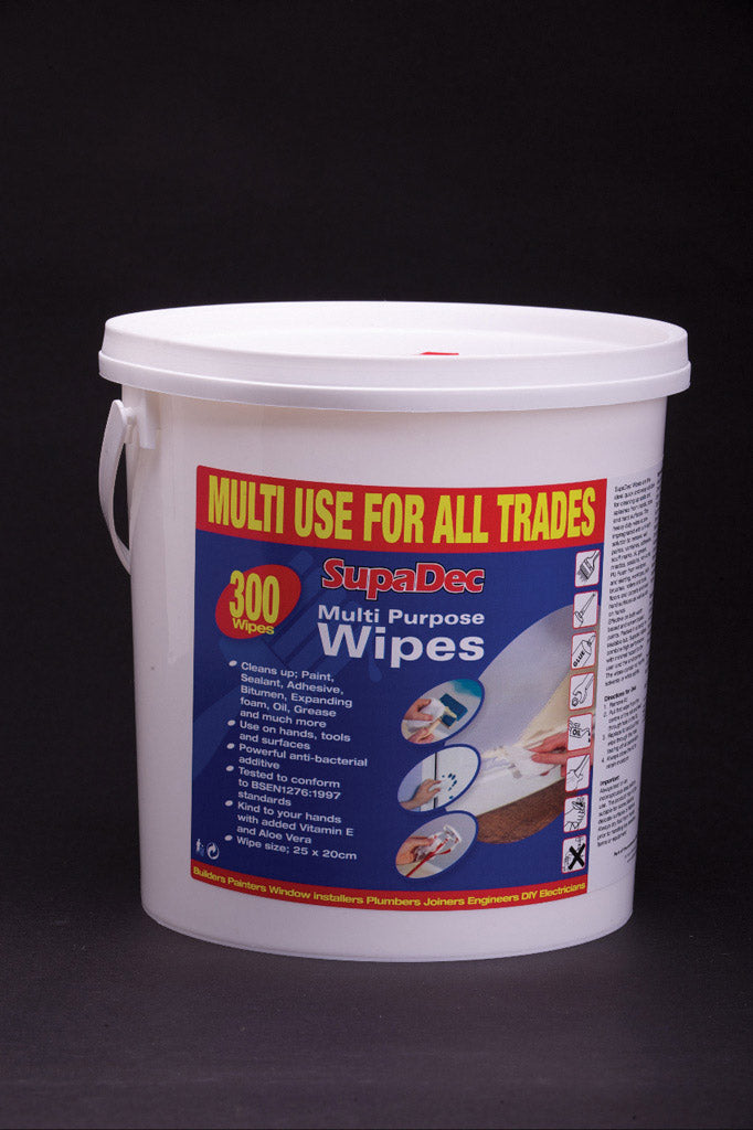SupaDec Multi Purpose Wipes Pack 300