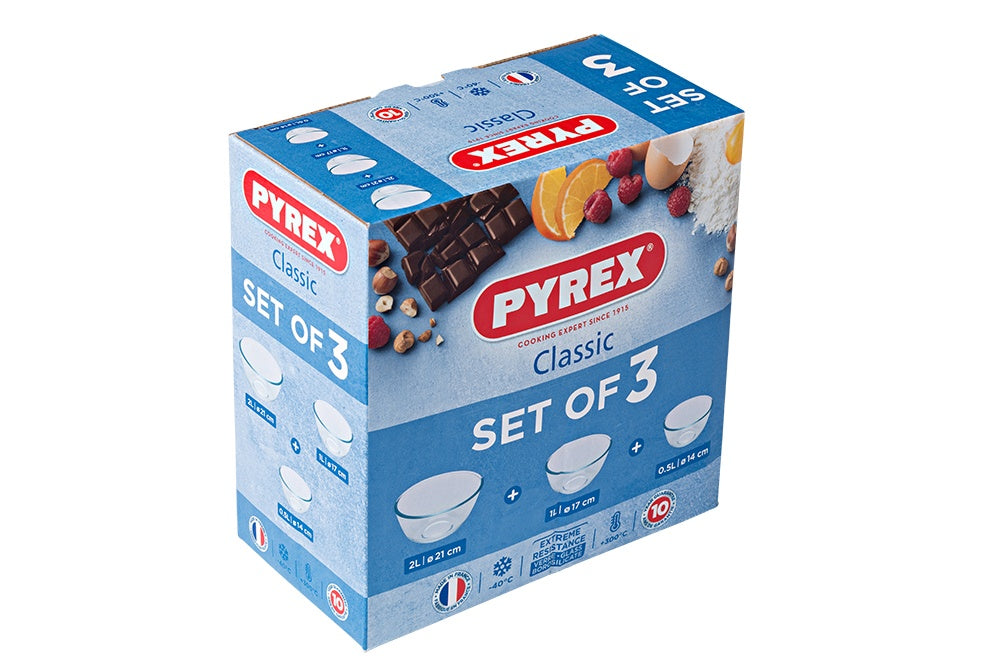 Pyrex Classic Bowl Set 3 Piece