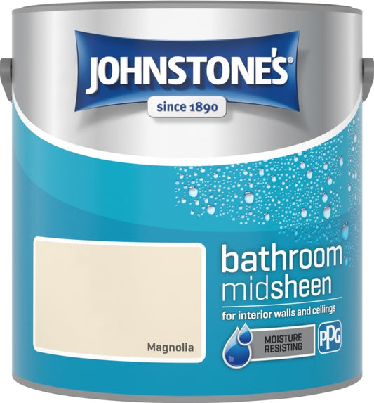 Johnstone's Bathroom Midsheen 2.5L Brilliant White