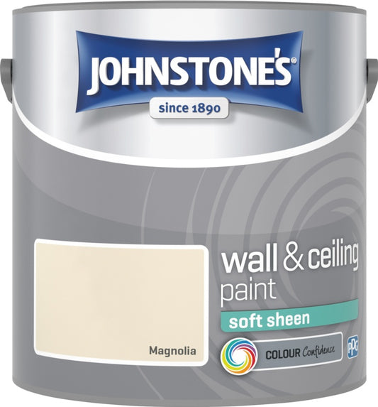 Johnstone's Wall & Ceiling Soft Sheen 2.5L Magnolia