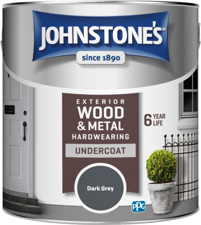 Johnstone's Exterior Undercoat 2.5L Dark Grey