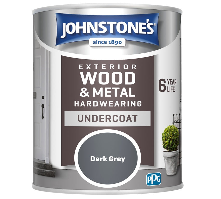 Johnstone's Exterior Undercoat 750ml Dark Grey