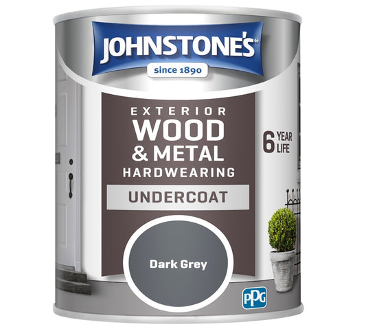 Johnstone's Exterior Undercoat 750ml Dark Grey