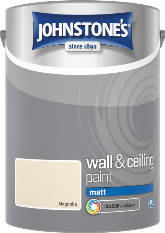Johnstone's Wall & Ceiling Matt 5L Magnolia