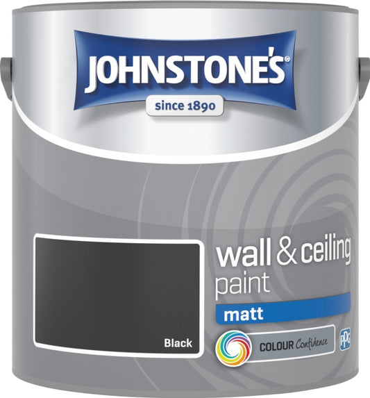 Johnstone's Wall & Ceiling Matt 2.5L Black