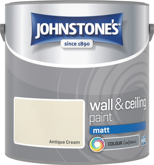 Johnstone's Wall & Ceiling Matt 2.5L Antique Cream