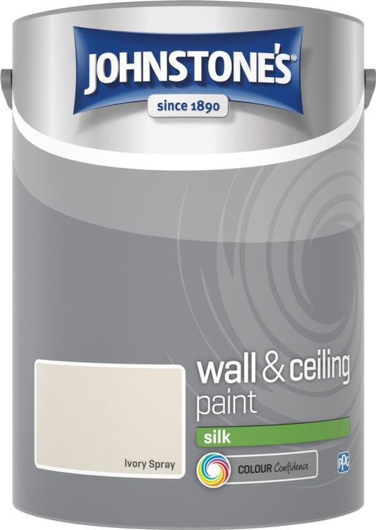 Johnstone's Wall & Ceiling Silk 5L Ivory Spray