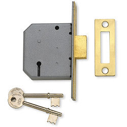 Union 3 Lever Mortice Deadlock Satin Chrome Finish 3"