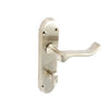 Securit Brushed Nickel Shaped Bath Handles (1 Pair) 170mm