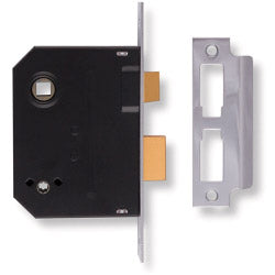 Union Mortice Bathroom Lock Chrome Finish 2.5"