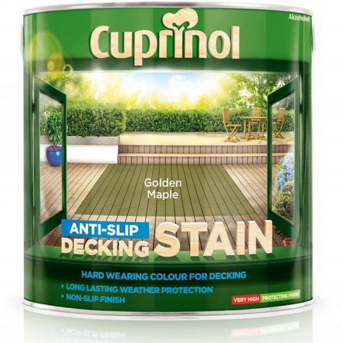 Cuprinol Anti-Slip Decking Stain 2.5L Golden Maple