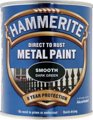 Hammerite Metal Paint Smooth 750ml Dark Green