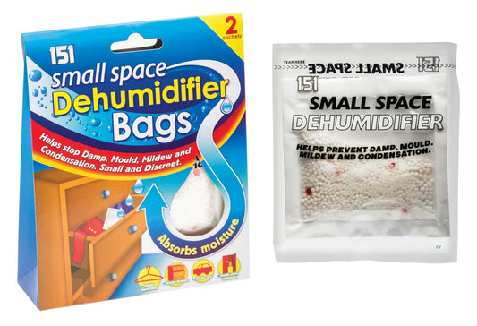 151 Small Space Dehumidifier Bags 2 x 50ml