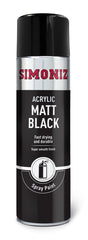 Simoniz Spray Paint Matt Black (Aerosol) 500ml