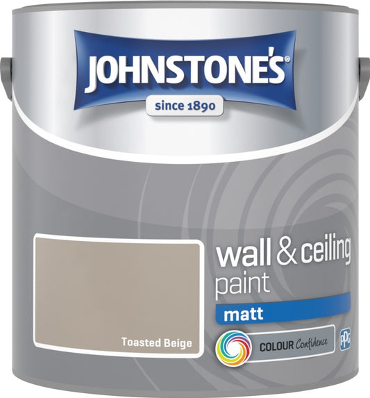 Johnstone's Wall & Ceiling Matt 2.5L Toasted Beige