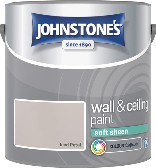 Johnstone's Wall & Ceiling Soft Sheen 2.5L Iced Petal