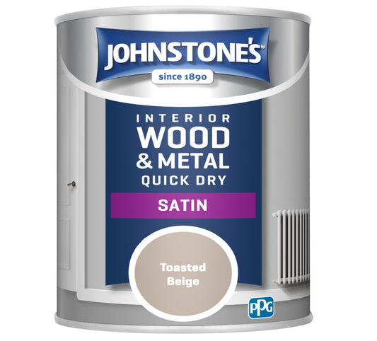 Johnstone's Quick Dry Satin 750ml Toasted Beige