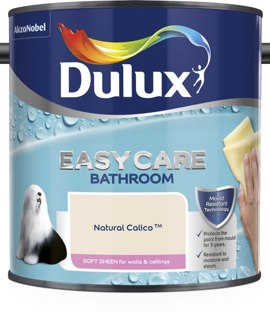 Dulux Easycare Bathroom Soft Sheen 2.5L Natural Calico